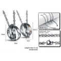 His & Hers stainless steel matching couples necklace pendant sets ,best personalized gifts